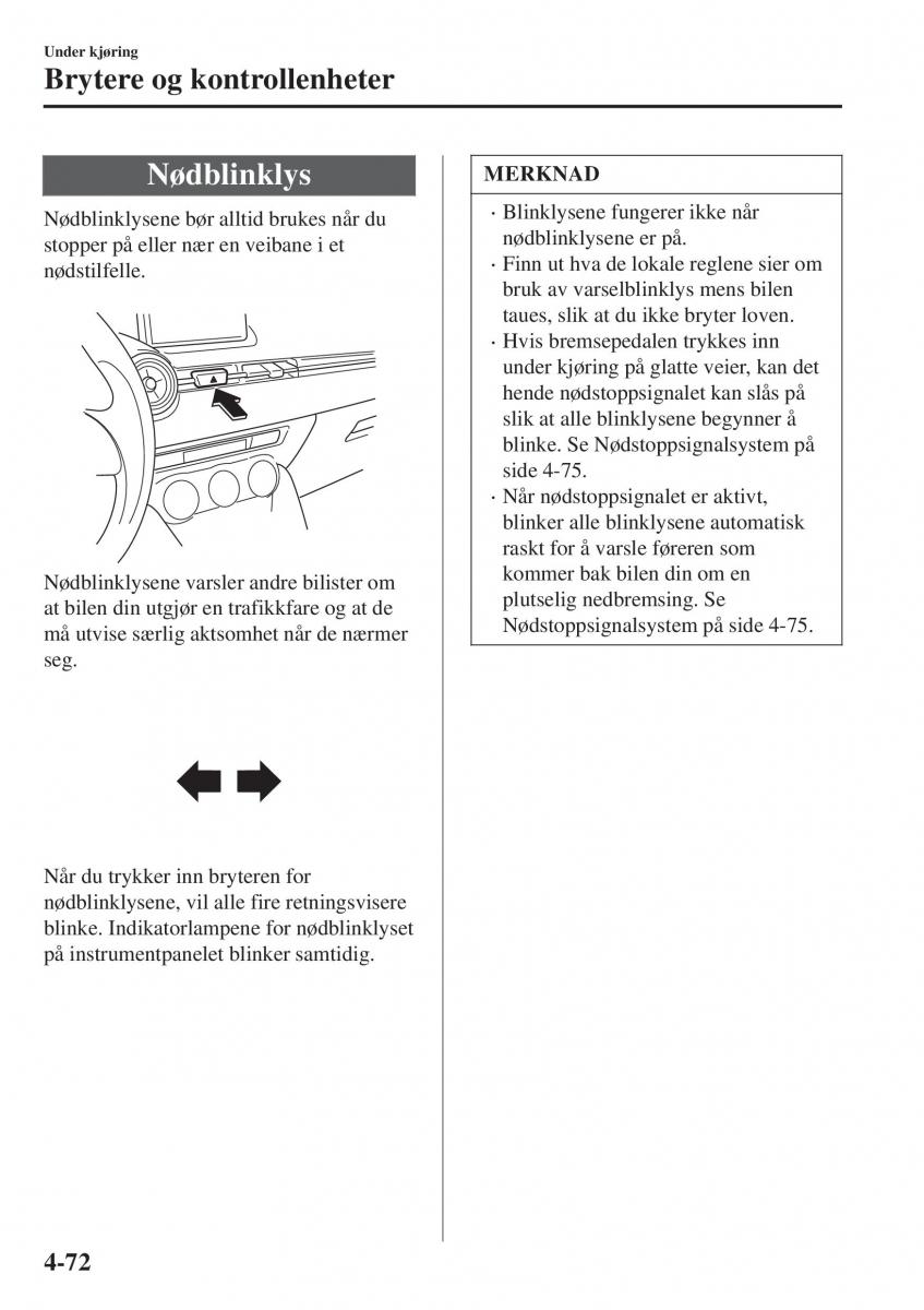 Mazda CX 3 bruksanvisningen / page 206