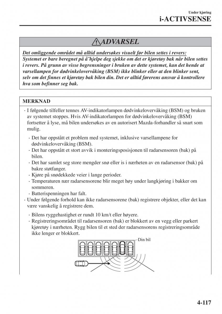 Mazda CX 3 bruksanvisningen / page 251