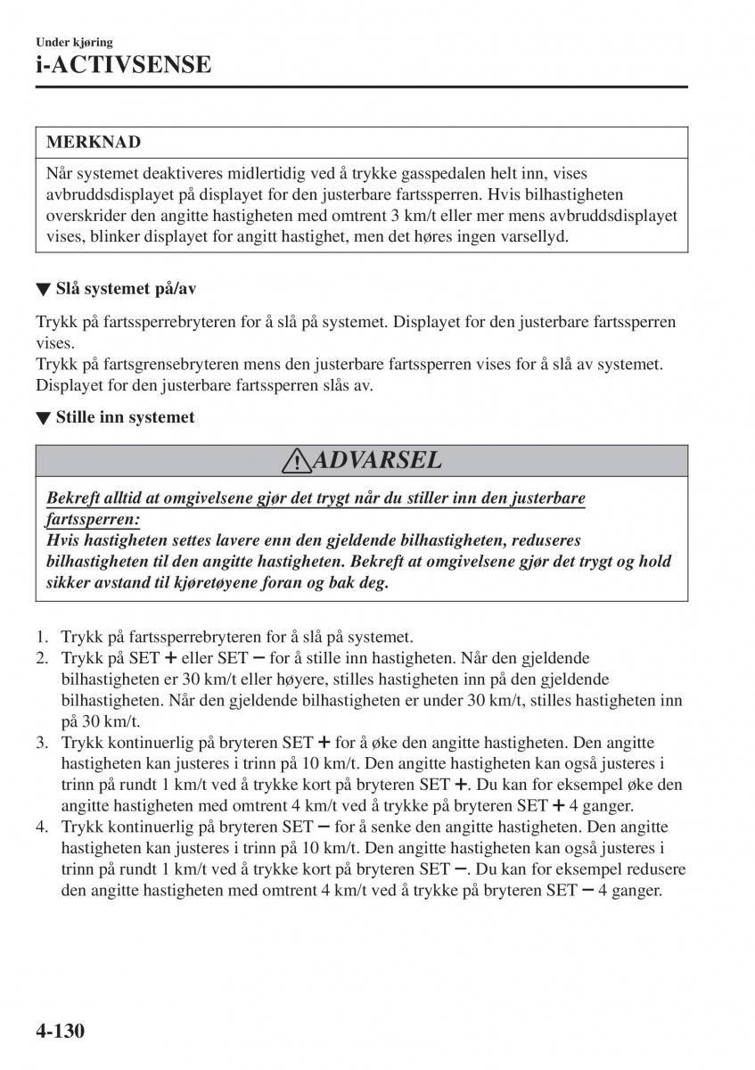 Mazda CX 3 bruksanvisningen / page 264