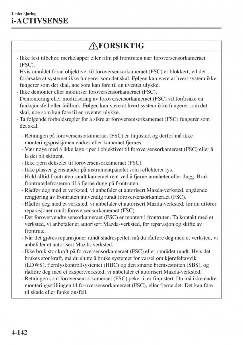 Mazda CX 3 bruksanvisningen / page 276