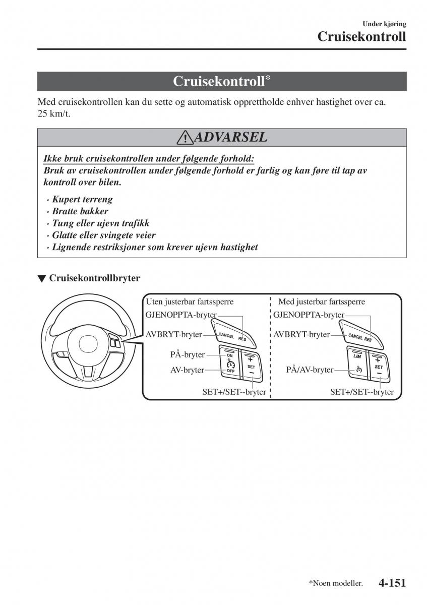 Mazda CX 3 bruksanvisningen / page 285