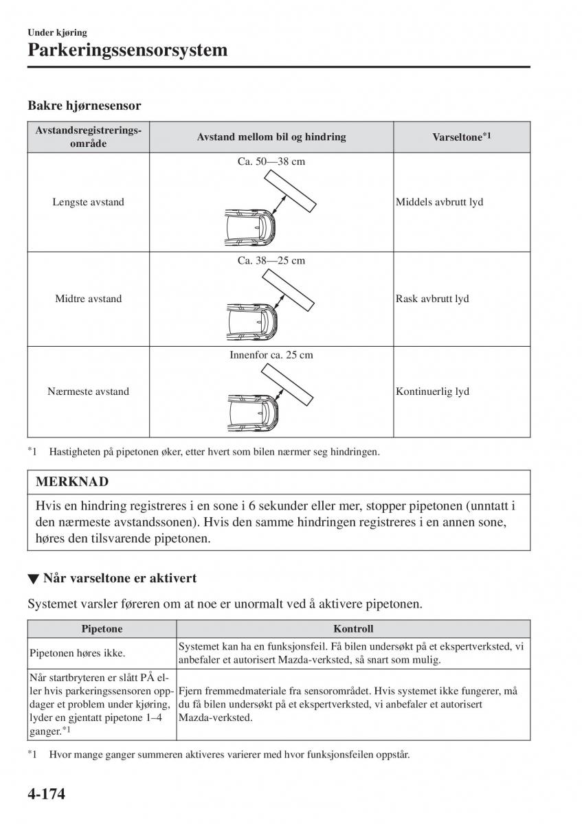 Mazda CX 3 bruksanvisningen / page 308