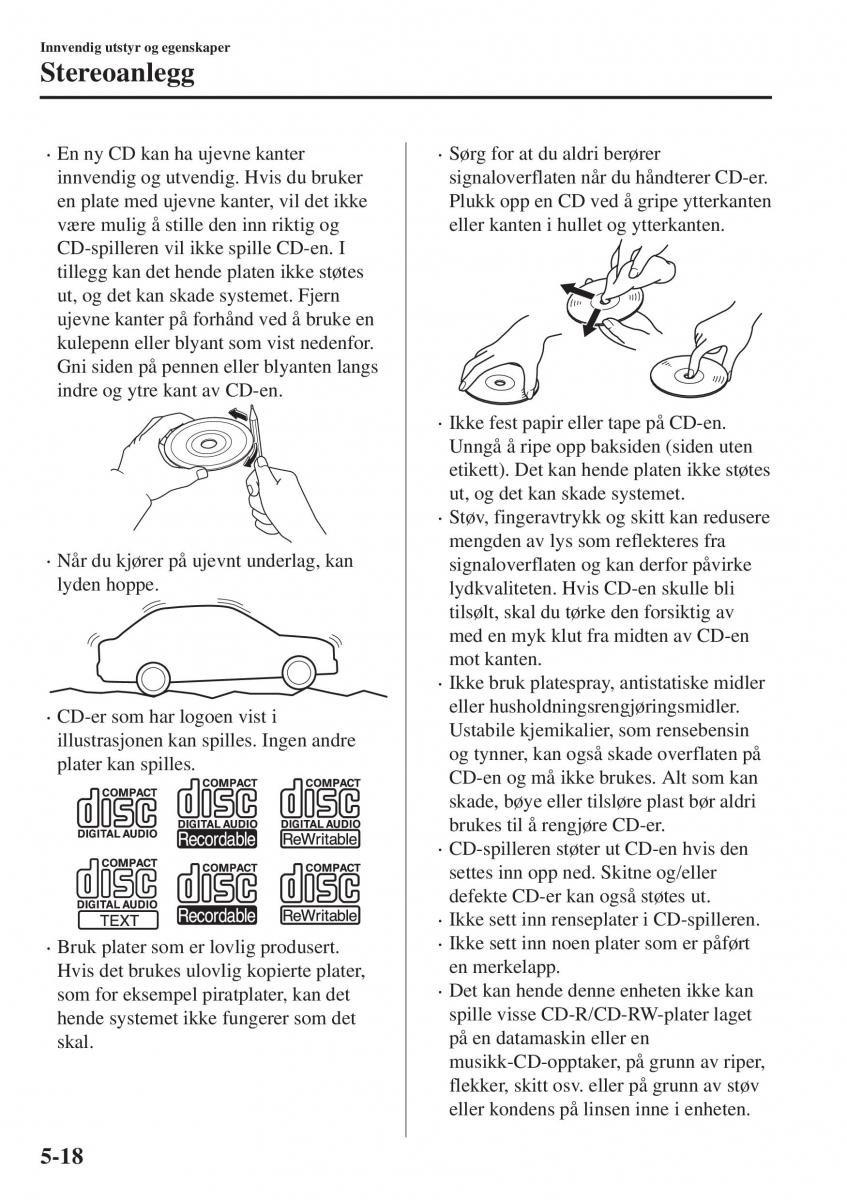 Mazda CX 3 bruksanvisningen / page 326