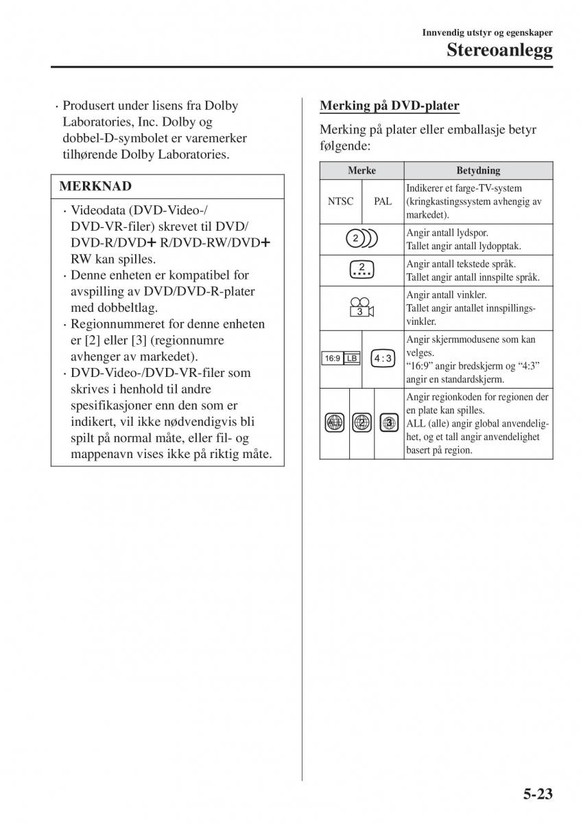 Mazda CX 3 bruksanvisningen / page 331