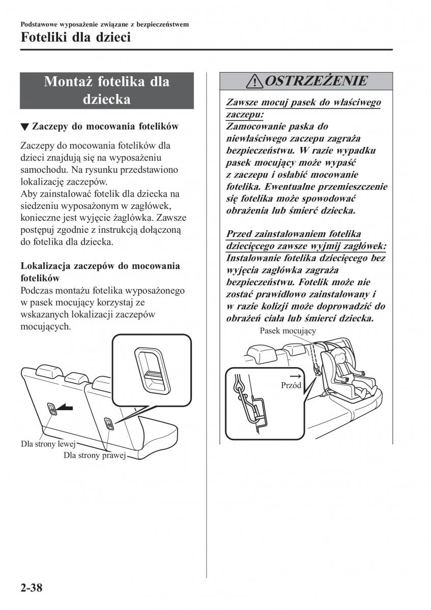 Mazda CX 3 instrukcja obslugi / page 58