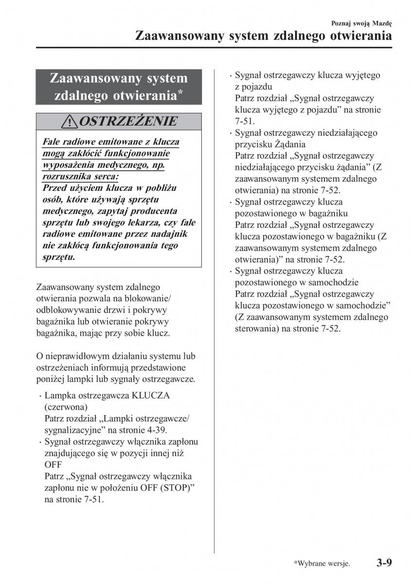 Mazda CX 3 instrukcja obslugi / page 89