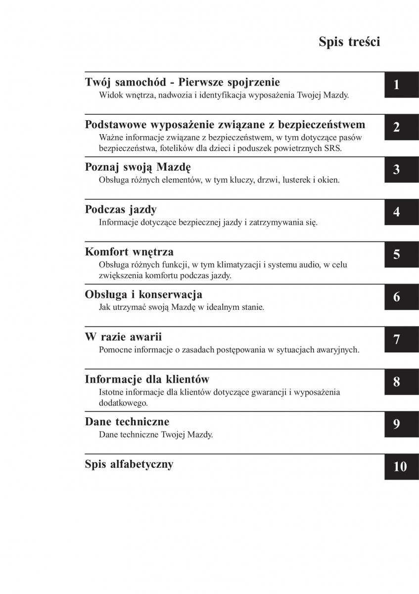 Mazda CX 3 instrukcja obslugi / page 9