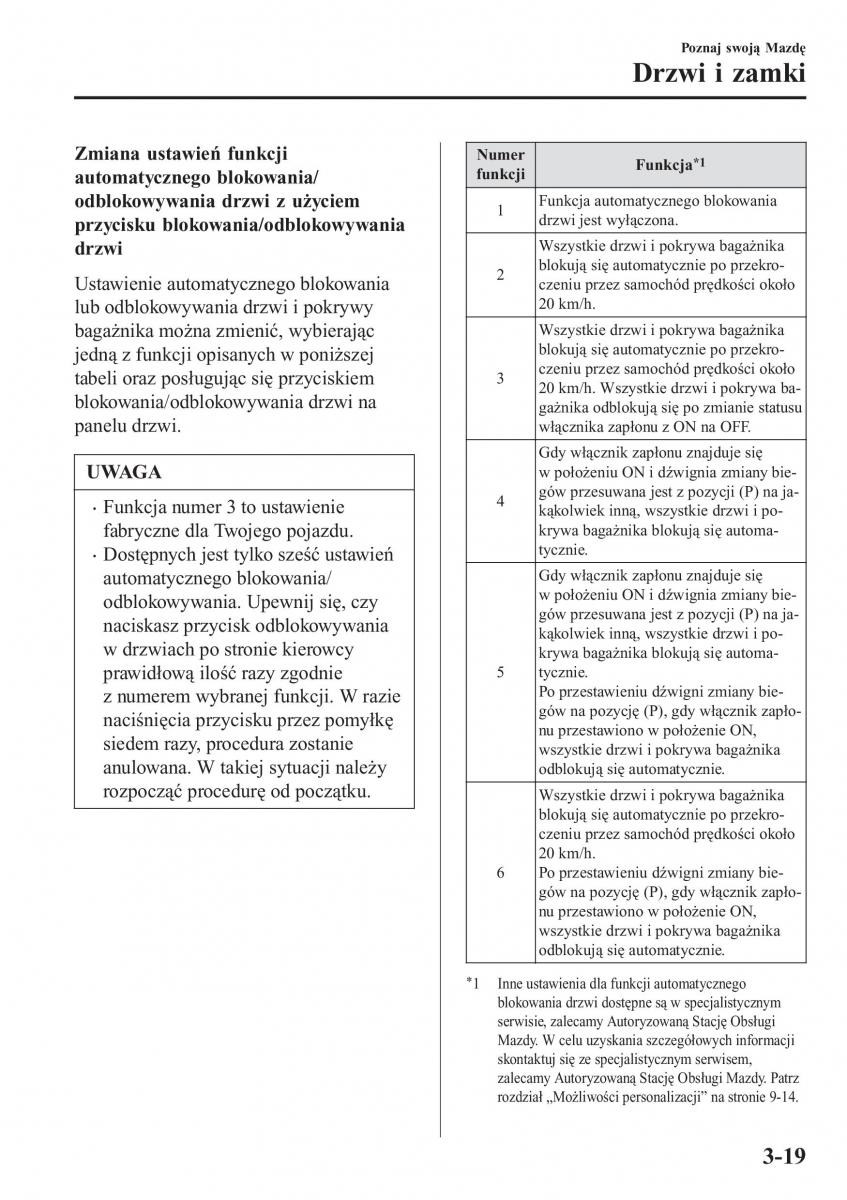 Mazda CX 3 instrukcja obslugi / page 99