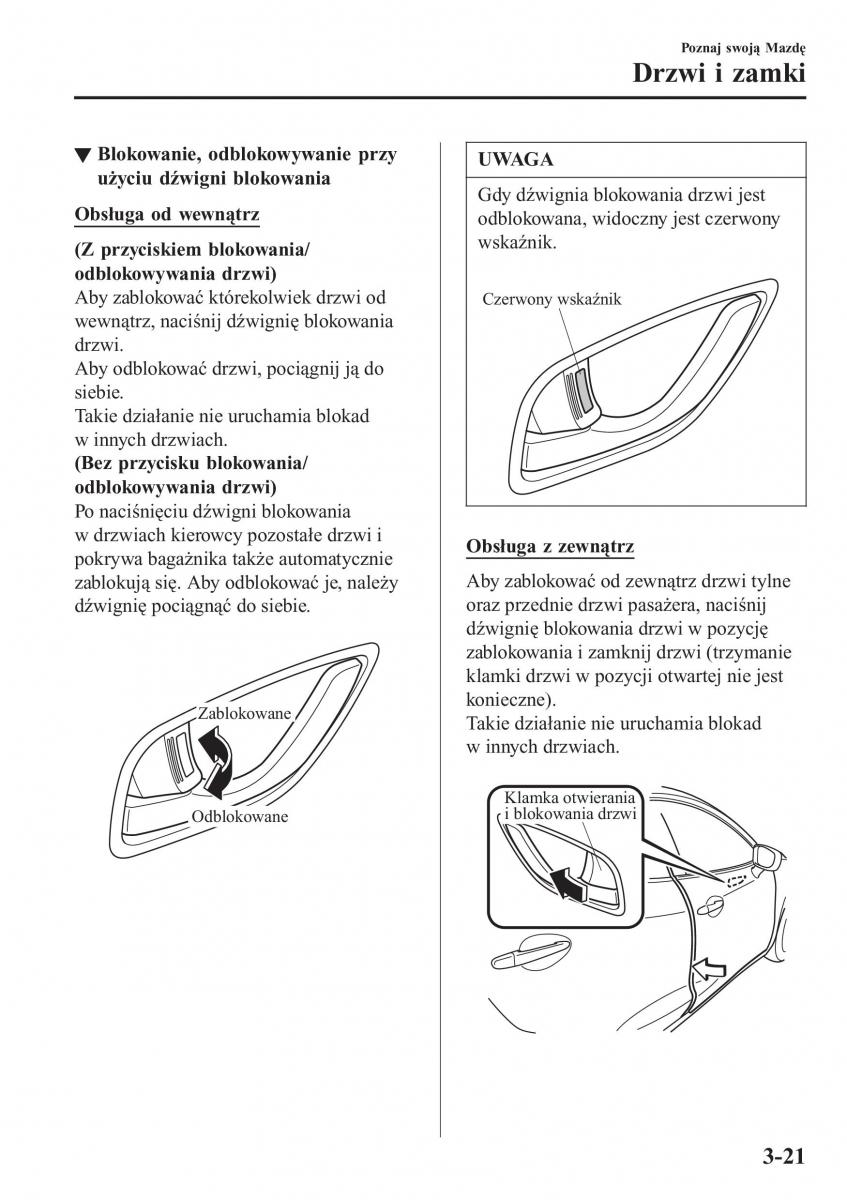 Mazda CX 3 instrukcja obslugi / page 101