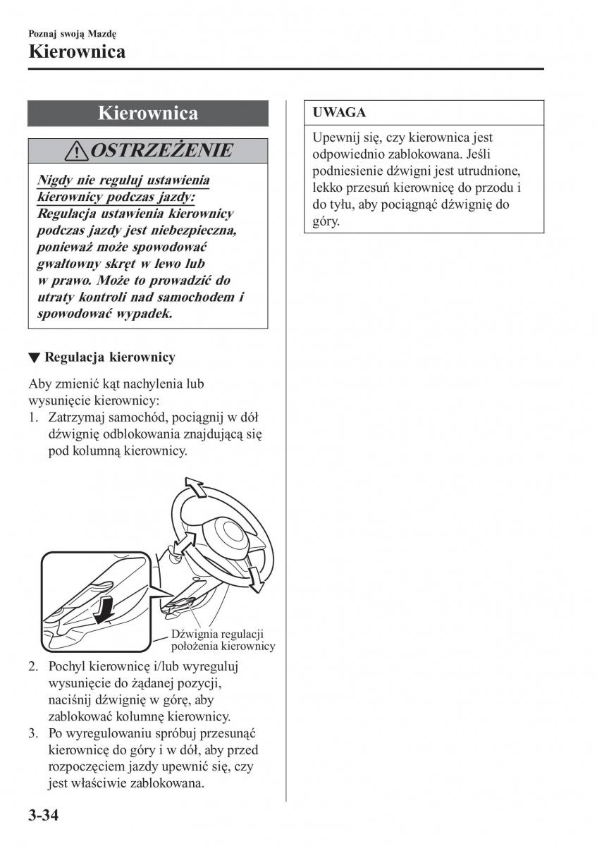 Mazda CX 3 instrukcja obslugi / page 114