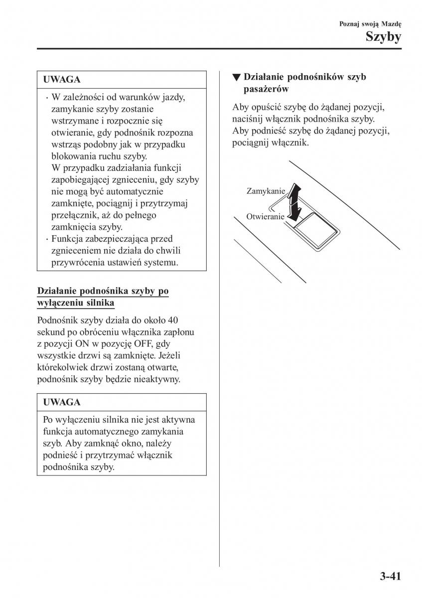 Mazda CX 3 instrukcja obslugi / page 121