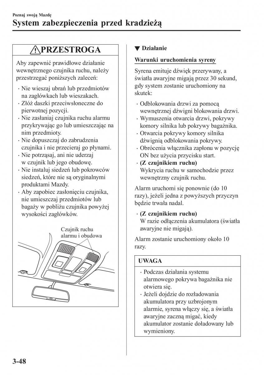 Mazda CX 3 instrukcja obslugi / page 128