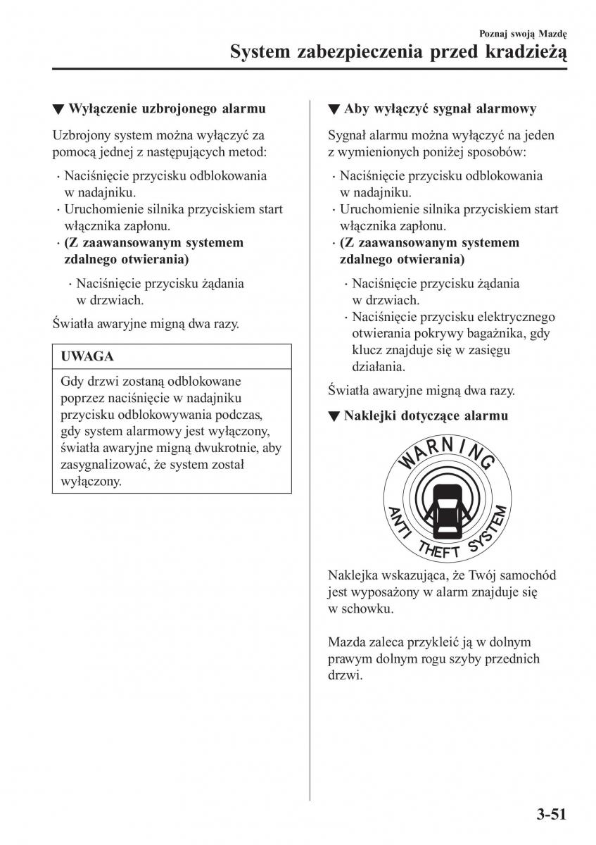 Mazda CX 3 instrukcja obslugi / page 131