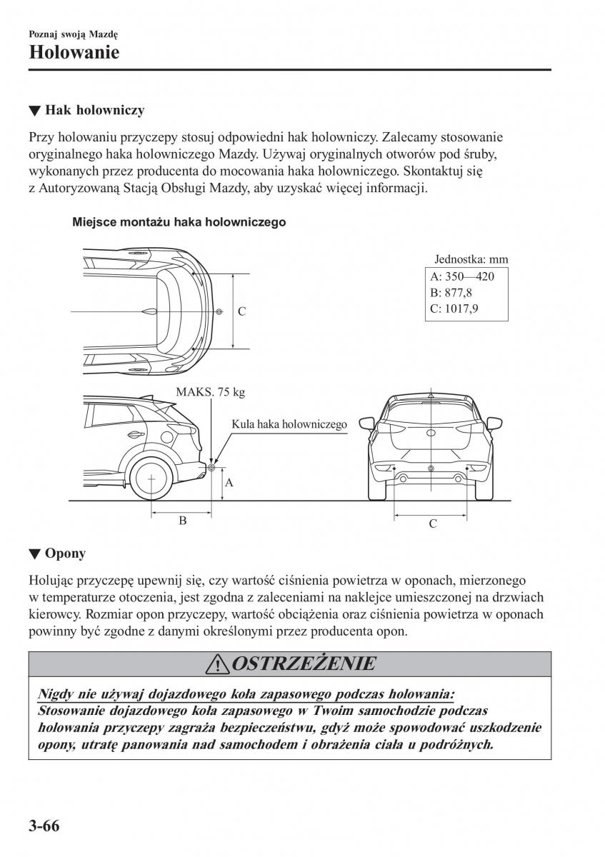 Mazda CX 3 instrukcja obslugi / page 146