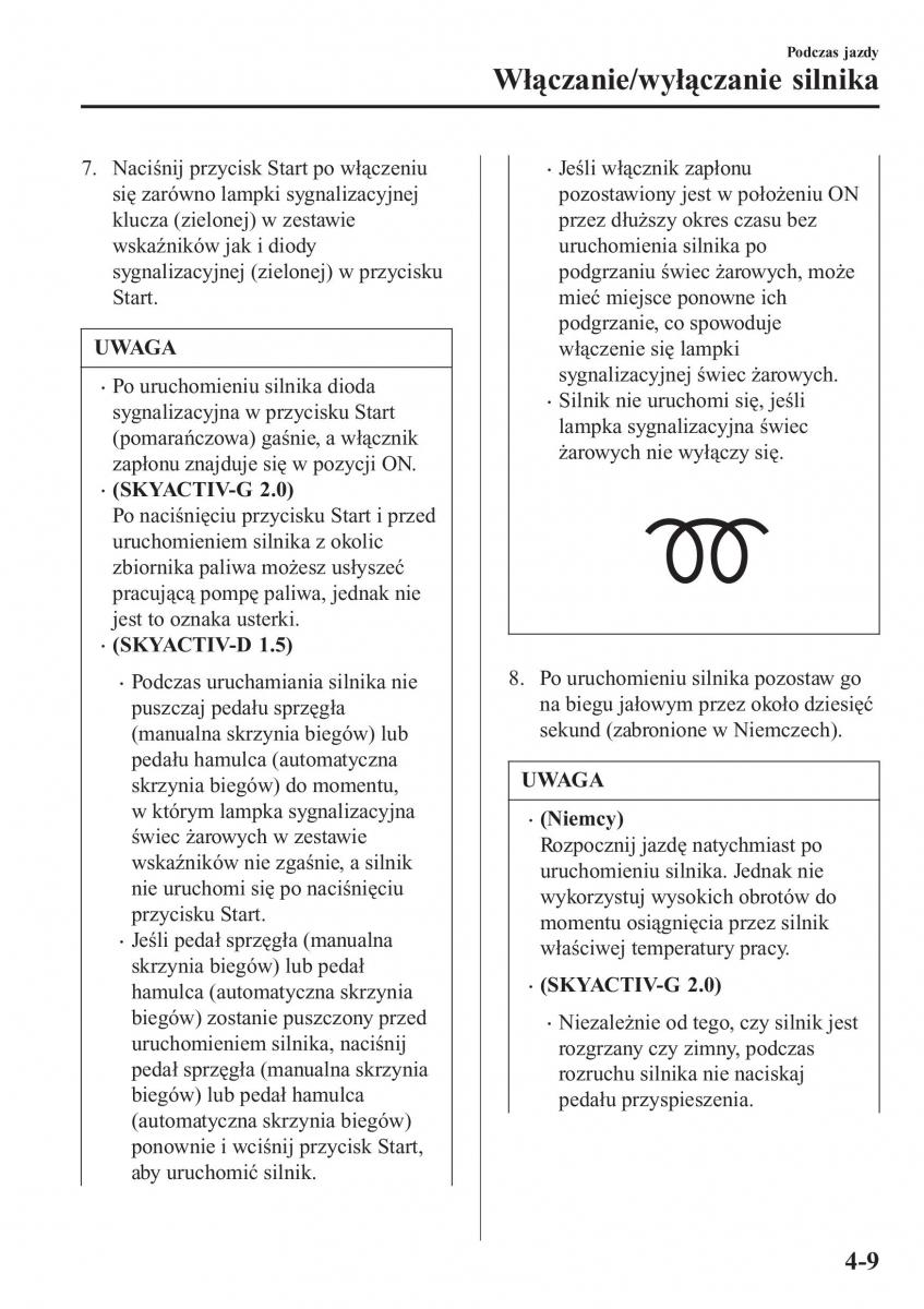 Mazda CX 3 instrukcja obslugi / page 159