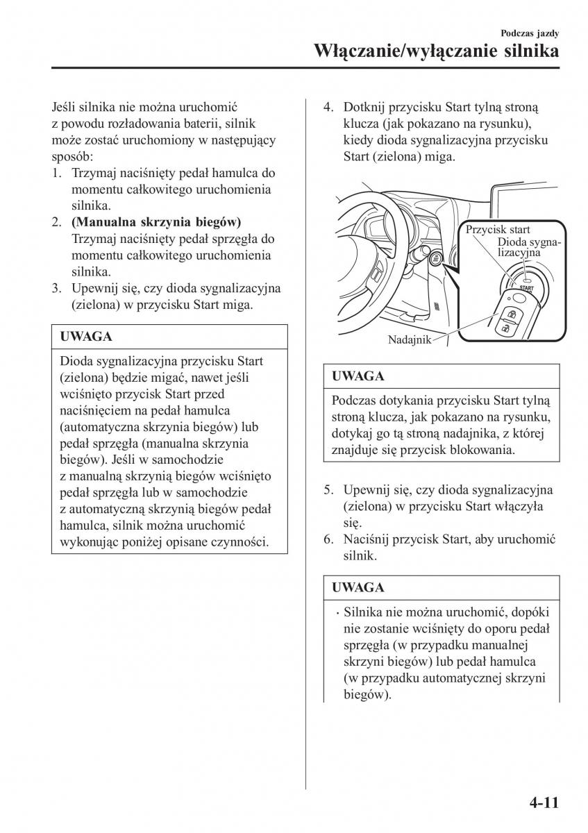 Mazda CX 3 instrukcja obslugi / page 161