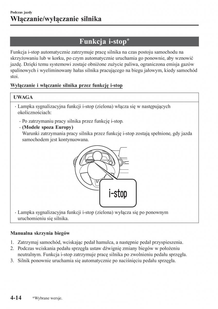 Mazda CX 3 instrukcja obslugi / page 164