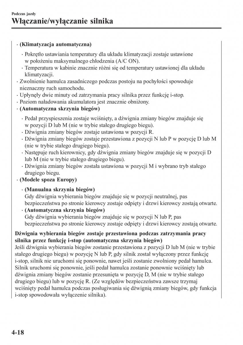 Mazda CX 3 instrukcja obslugi / page 168