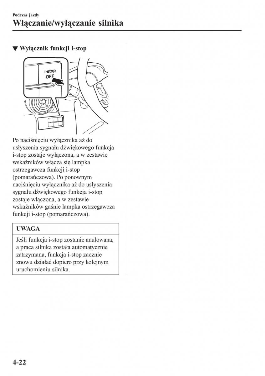 Mazda CX 3 instrukcja obslugi / page 172