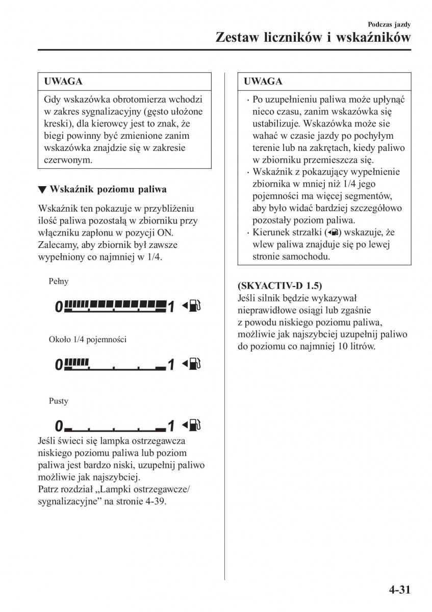 Mazda CX 3 instrukcja obslugi / page 181