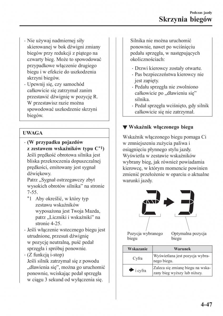 Mazda CX 3 instrukcja obslugi / page 197