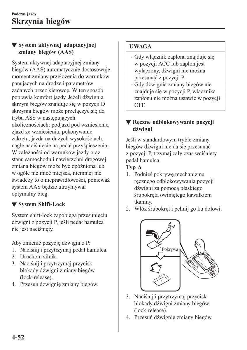 Mazda CX 3 instrukcja obslugi / page 202