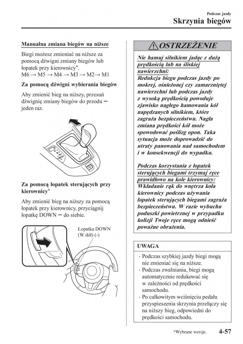 Mazda CX 3 instrukcja obslugi / page 207