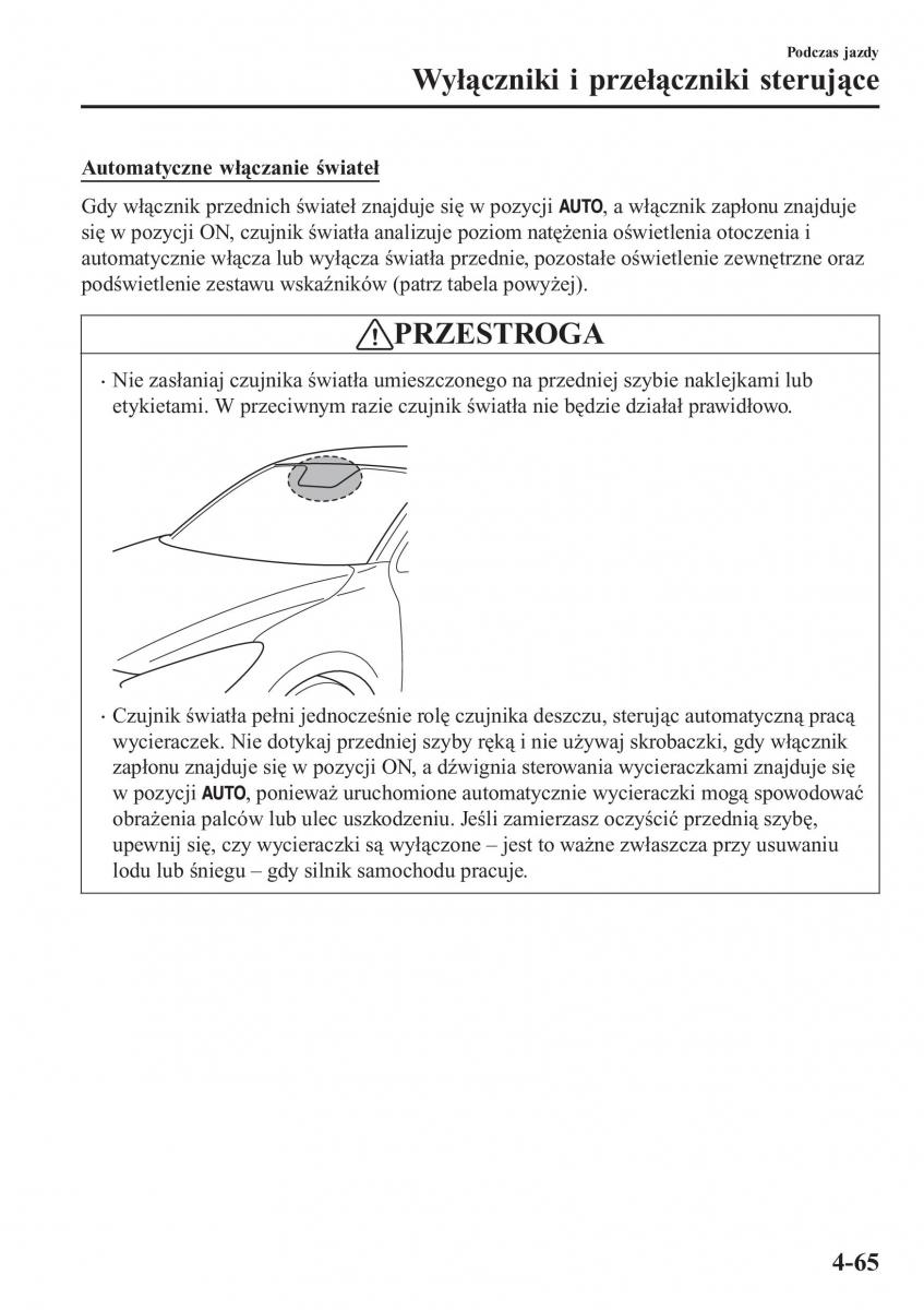 Mazda CX 3 instrukcja obslugi / page 215