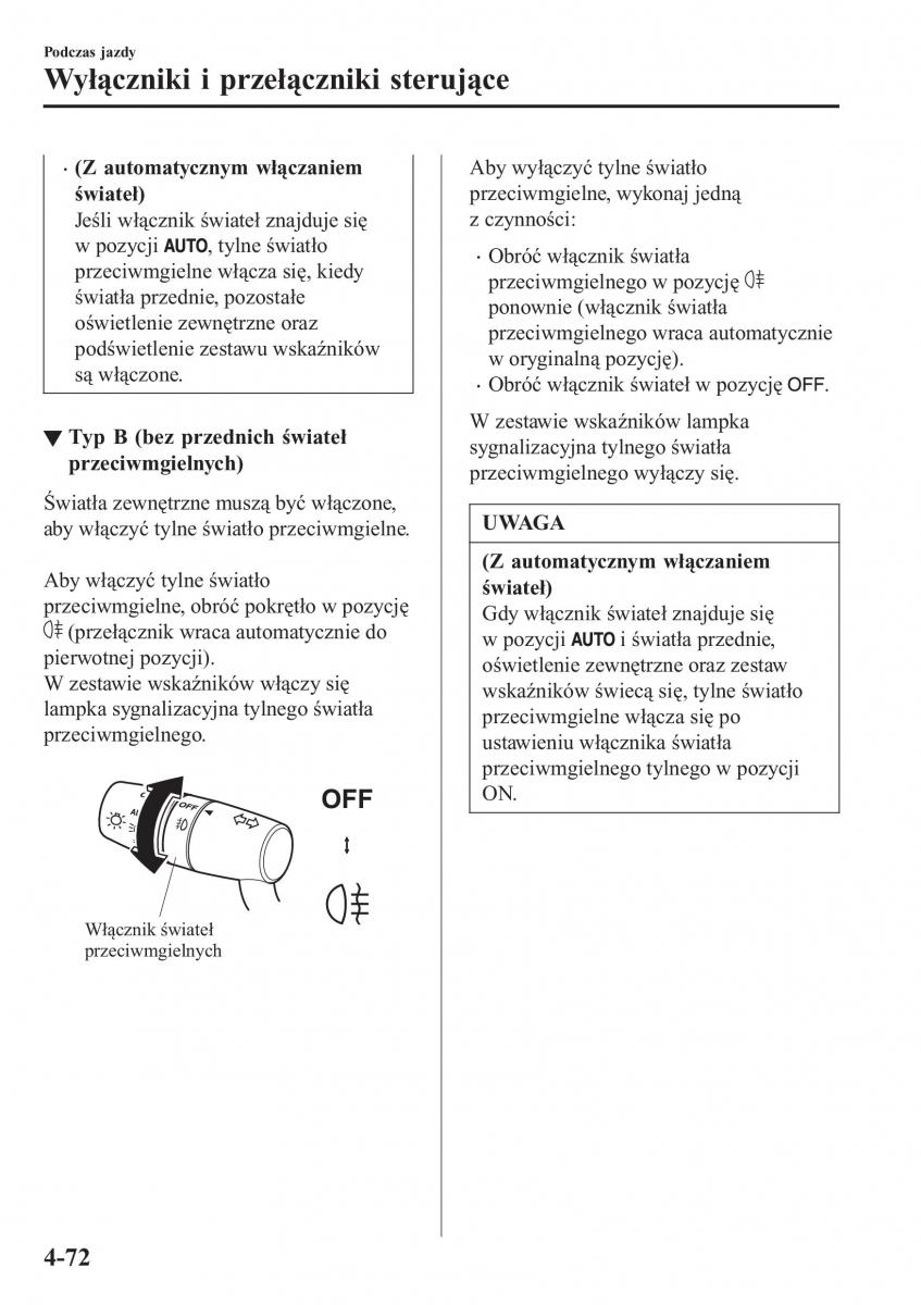 Mazda CX 3 instrukcja obslugi / page 222