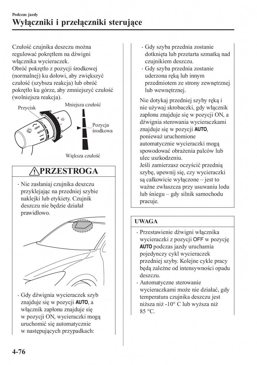 Mazda CX 3 instrukcja obslugi / page 226