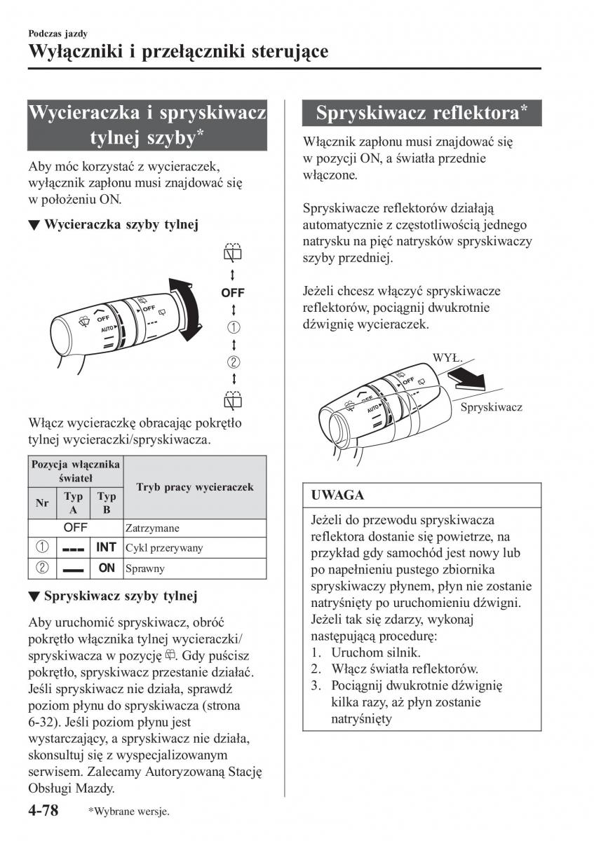 Mazda CX 3 instrukcja obslugi / page 228