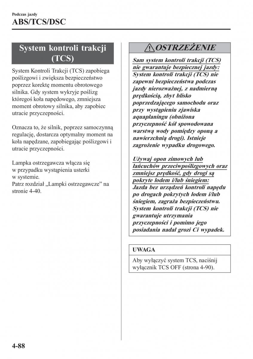 Mazda CX 3 instrukcja obslugi / page 238