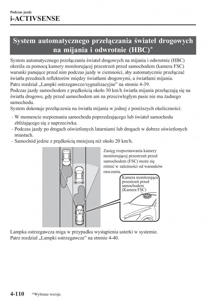 Mazda CX 3 instrukcja obslugi / page 260