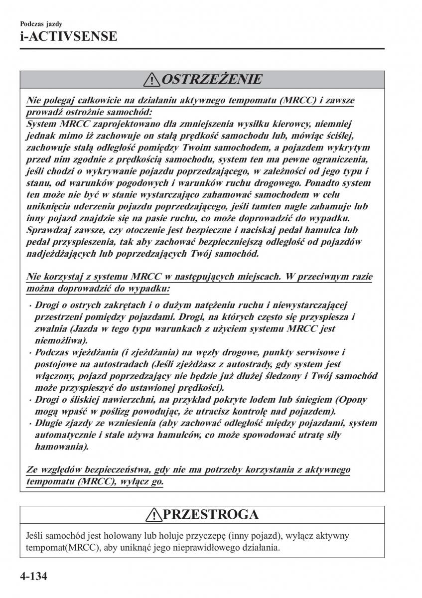 Mazda CX 3 instrukcja obslugi / page 284