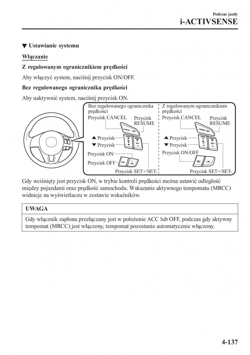 Mazda CX 3 instrukcja obslugi / page 287