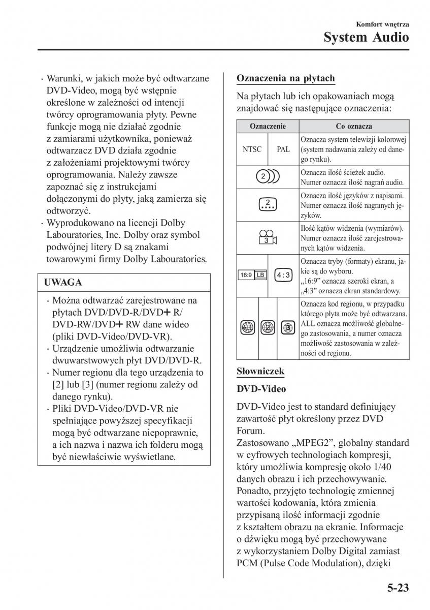 Mazda CX 3 instrukcja obslugi / page 367