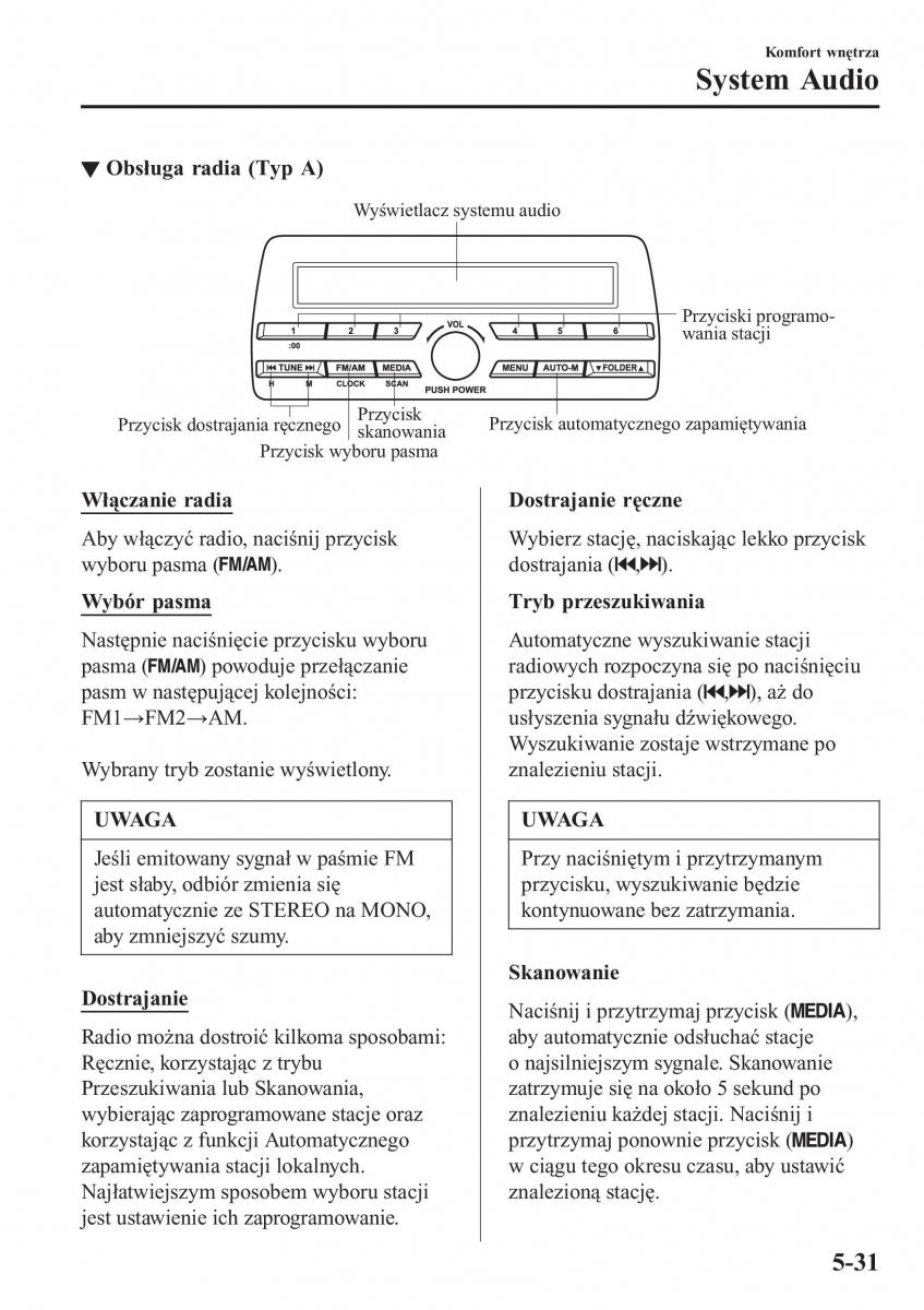 Mazda CX 3 instrukcja obslugi / page 375