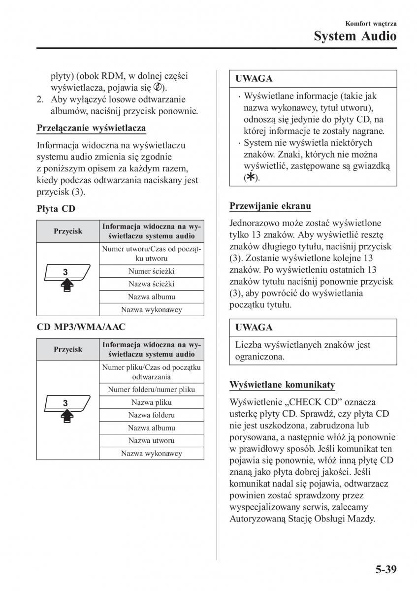 Mazda CX 3 instrukcja obslugi / page 383