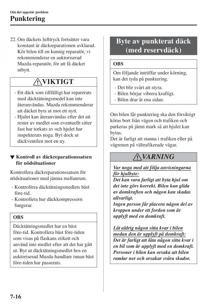 Mazda CX 3 instruktionsbok / page 548