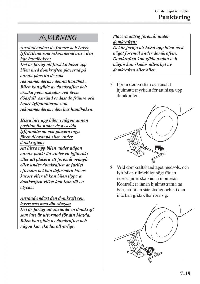 Mazda CX 3 instruktionsbok / page 551