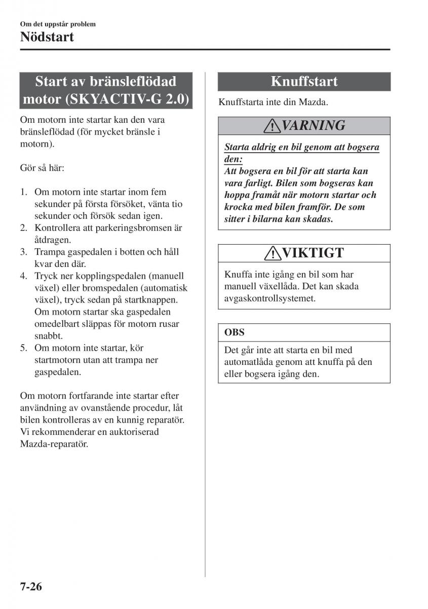 Mazda CX 3 instruktionsbok / page 558