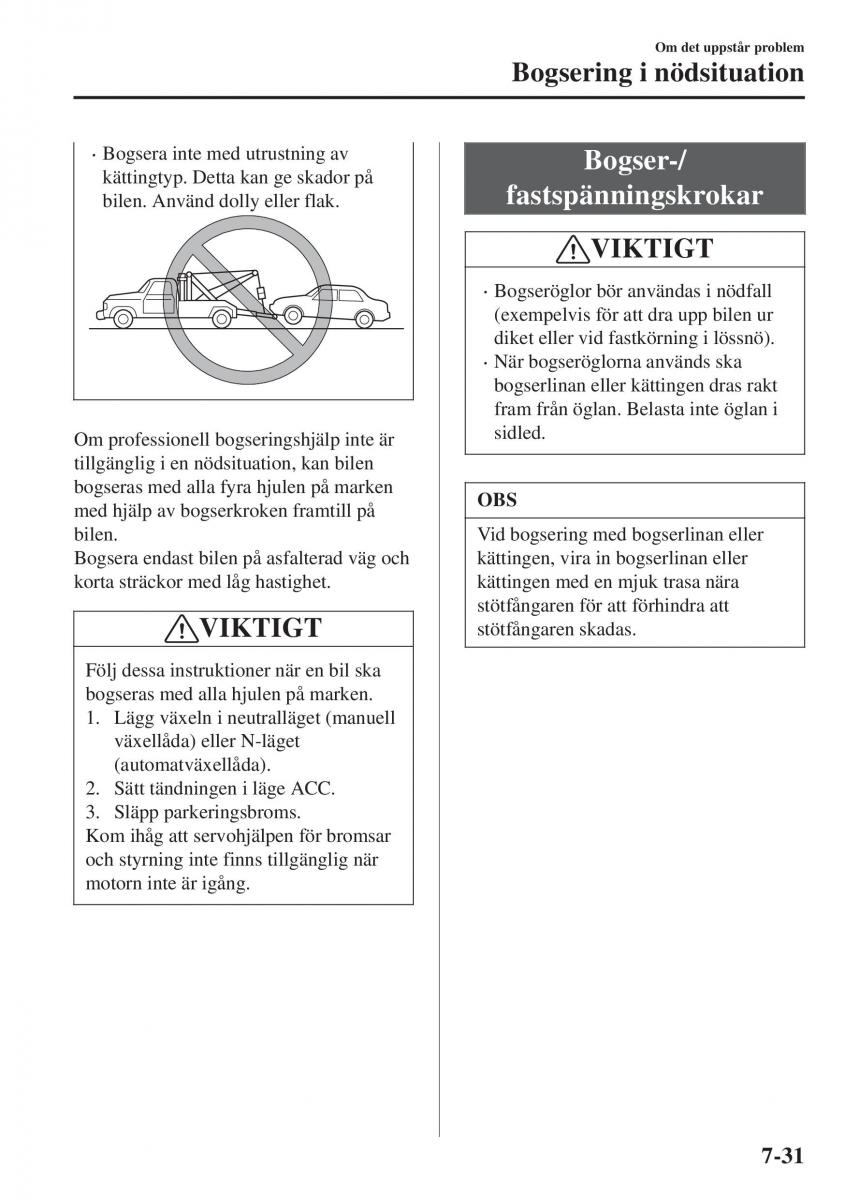 Mazda CX 3 instruktionsbok / page 563