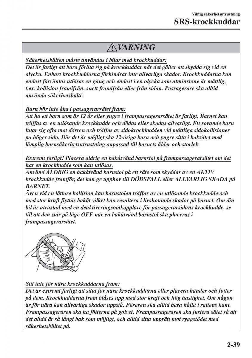 Mazda CX 3 instruktionsbok / page 59