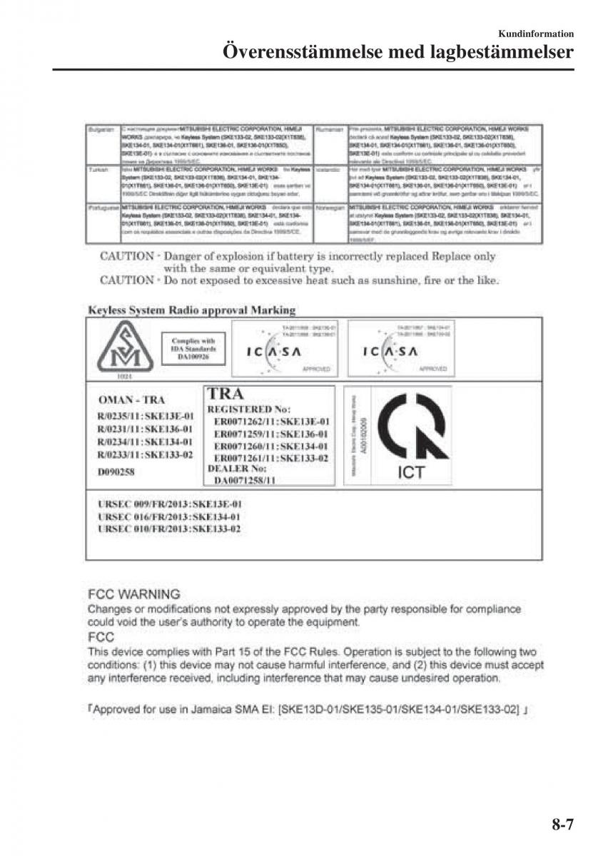 Mazda CX 3 instruktionsbok / page 591