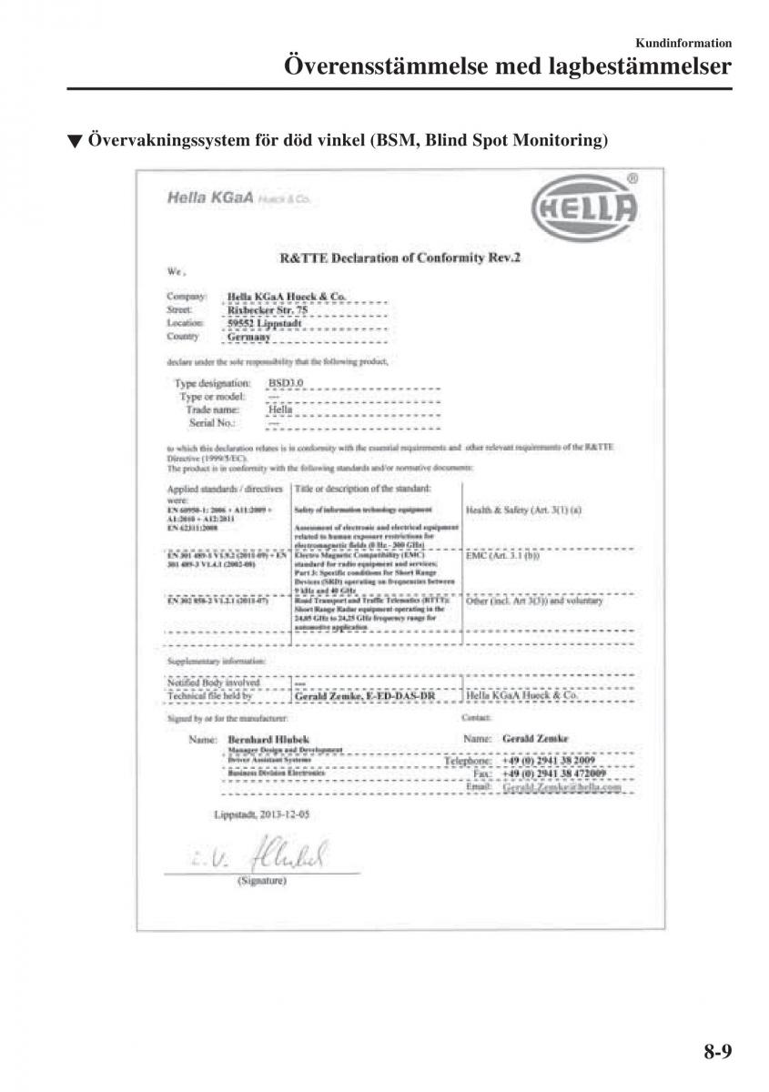 Mazda CX 3 instruktionsbok / page 593