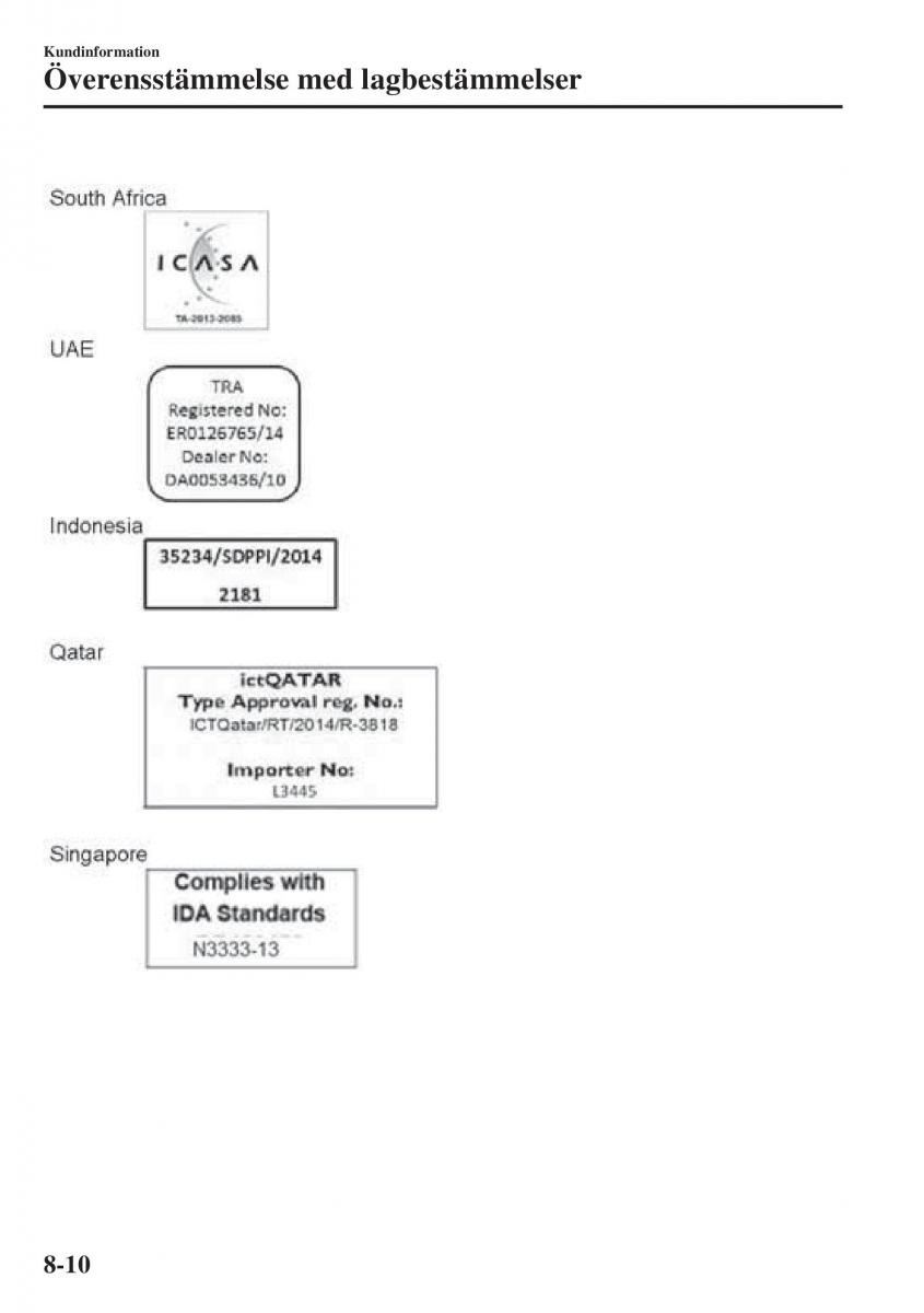 Mazda CX 3 instruktionsbok / page 594