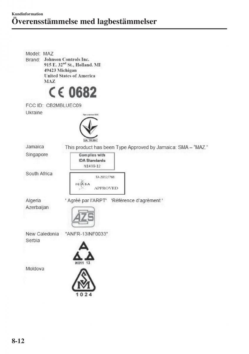 Mazda CX 3 instruktionsbok / page 596