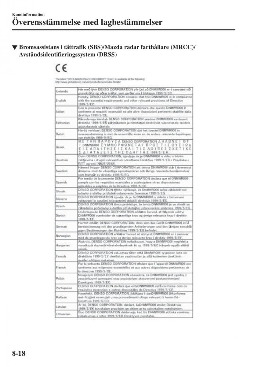 Mazda CX 3 instruktionsbok / page 602