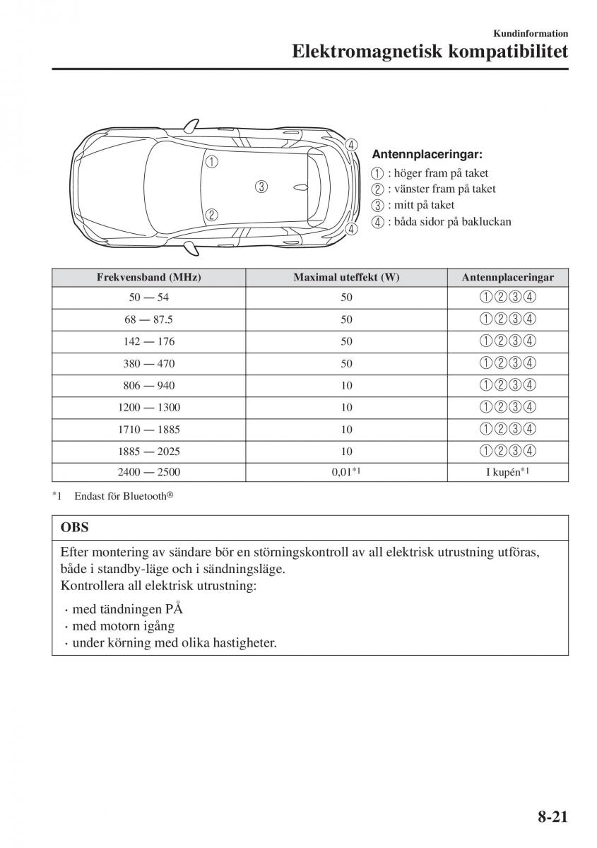 Mazda CX 3 instruktionsbok / page 605