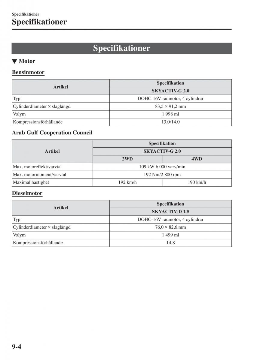 Mazda CX 3 instruktionsbok / page 612